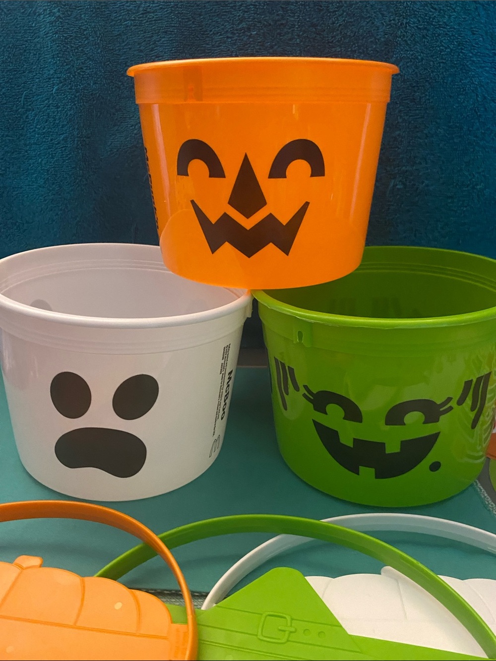 2022 McDonaldβs Halloween McPunk'n Happy Meal Bucket Pail set of 3
